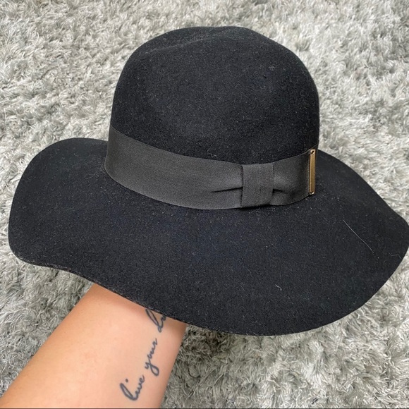 H&M Black Floppy Fedora Boho Festival Hat - Picture 12 of 14